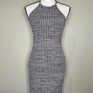 Silence Noise Grey Form Fitting Womens Casual Dress Size S